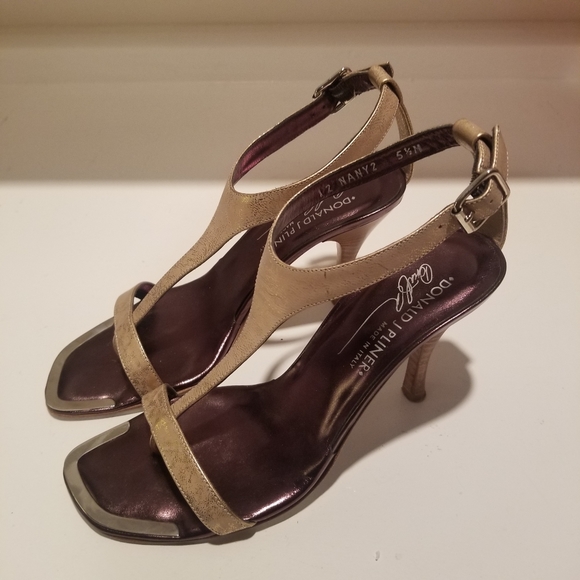 Donald J. Pliner Shoes | Donald J Pliner Gold Sandals | Poshmark